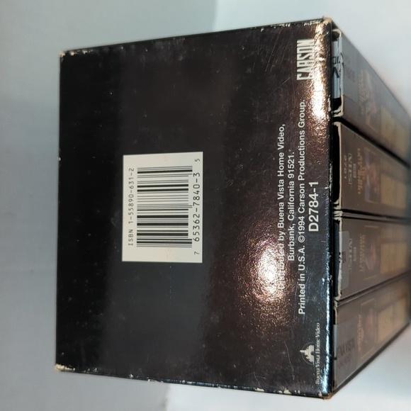 Buena Vista The Johnny Carson Collection VHS Box Set of 4 Tapes - Picture 6 of 14